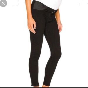 Good American Black Maternity Skinny Jeans